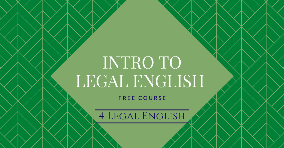 Intro to Legal English