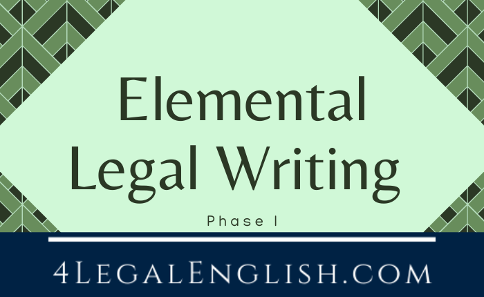 Elemental Legal Writing